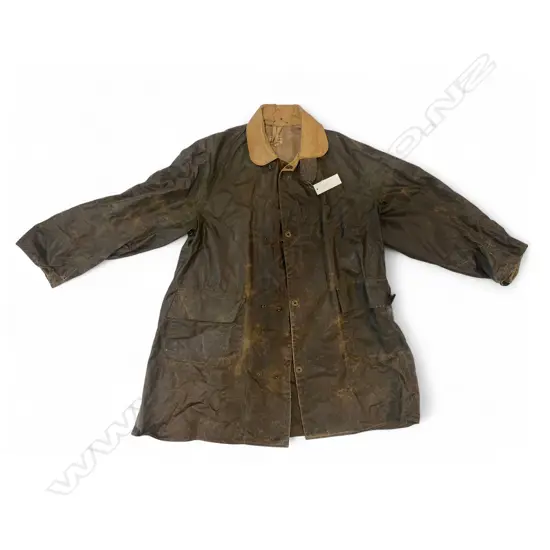 A c.1990 oilskin raincoat,